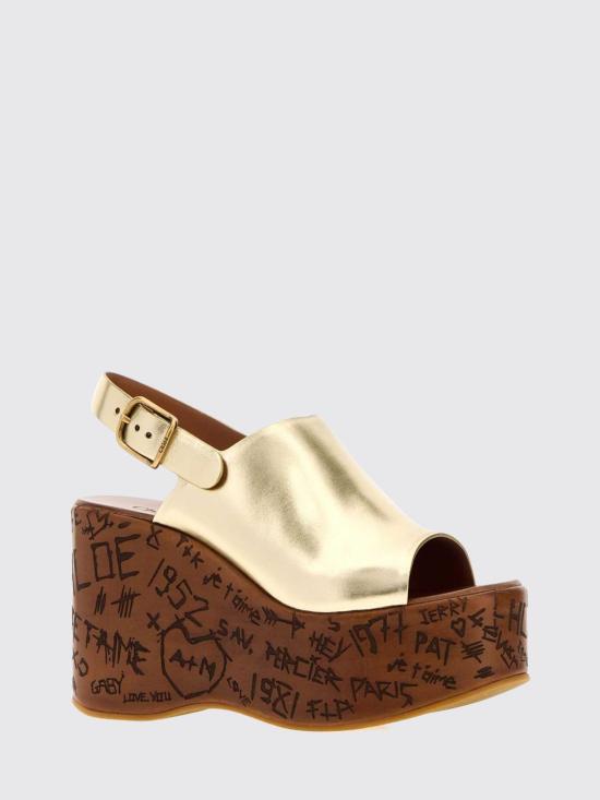 26SS 끌로에 샌들 CH26U10GXL 9DA Gold - CHLOE