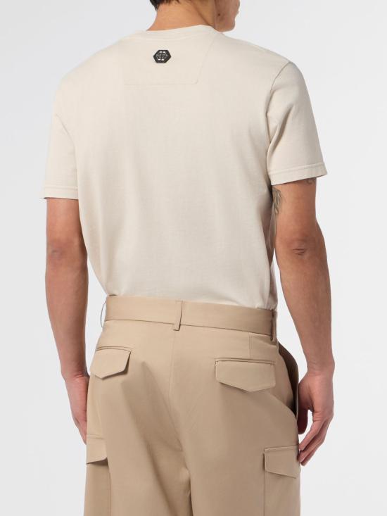 26SS 필립 플레인 반팔 티셔츠 SAFCMTK8604PJY002N 06 Beige - PHILIPP PLEIN