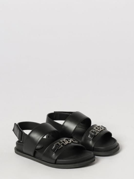 26SS [키즈] 돌체앤가바나 샌들 DA5324A0230 80999 Black - DOLCE & GABBANA