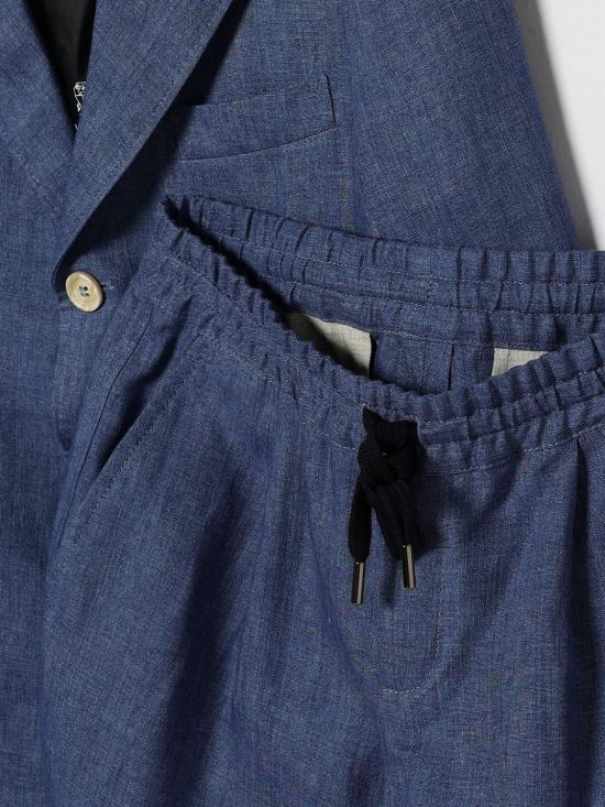 26SS [키즈] 브루넬로 쿠치넬리 캐주얼 세트 BB430A137 C013 Blue - BRUNELLO CUCINELLI
