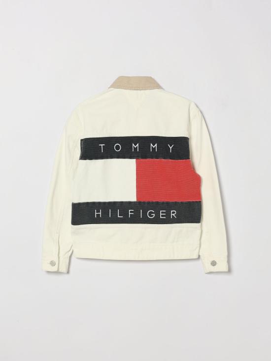26SS [키즈] 타미힐피거 캐주얼 자켓 KB0KB10082 1CD White - TOMMY HILFIGER