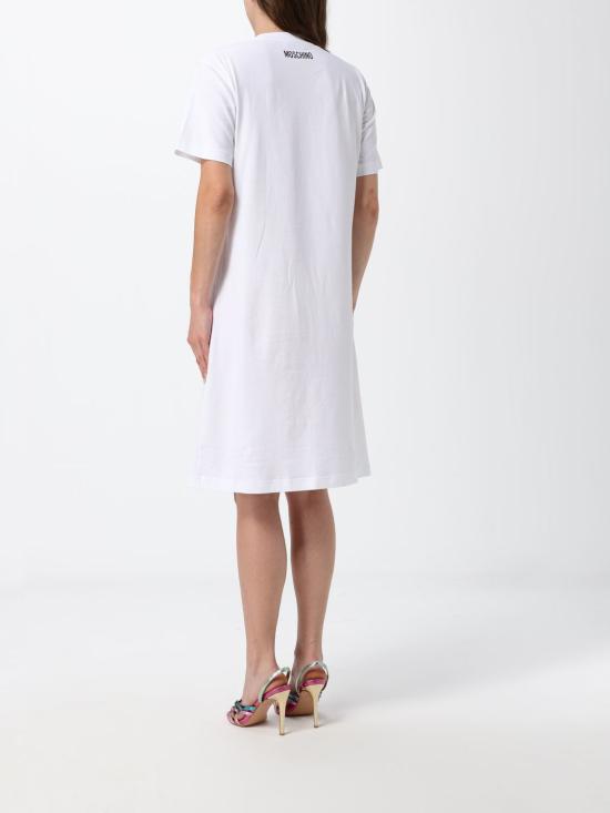 26SS 모스키노 미디 스커트 04510441 1001 White - MOSCHINO