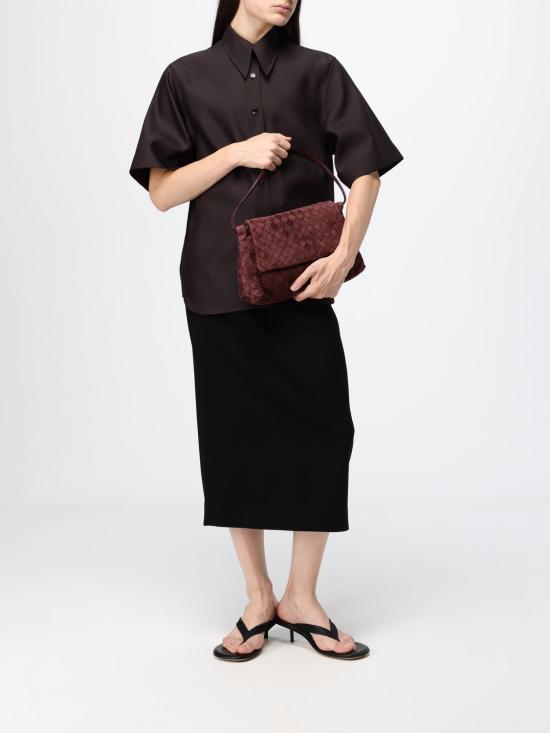 26SS 보테가베네타 지오르노 숄더백 857657V5ZZ0 6146 Burgundy - BOTTEGA VENETA