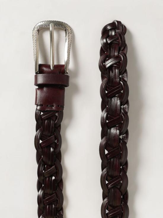 26SS [키즈] 브루넬로 쿠치넬리 가죽 벨트 BTRECX104 C4181 Brown - BRUNELLO CUCINELLI