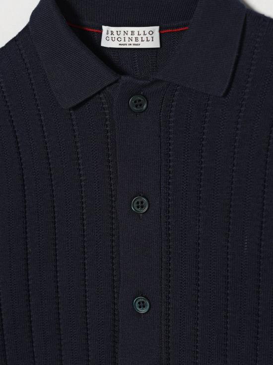 26SS [키즈] 브루넬로 쿠치넬리 풀오버 B29M21506 C2425 Blue - BRUNELLO CUCINELLI