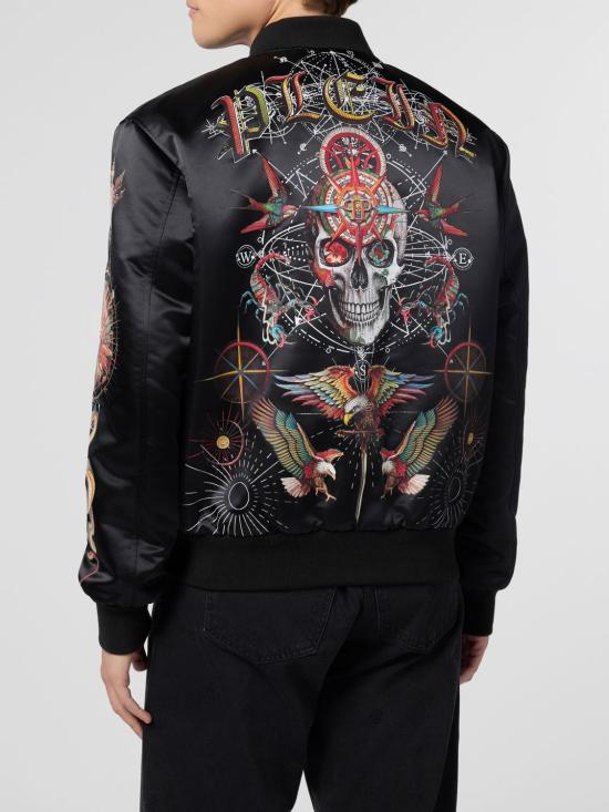 26SS 필립 플레인 봄버 자켓 SAFCMRB2984PNY002N 02 Black - PHILIPP PLEIN