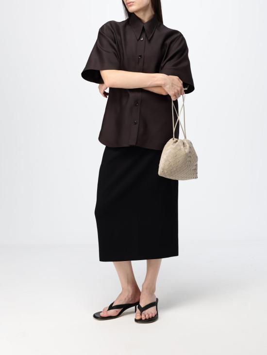26SS 보테가베네타 셔츠 860125V6D60 2608 Brown - BOTTEGA VENETA