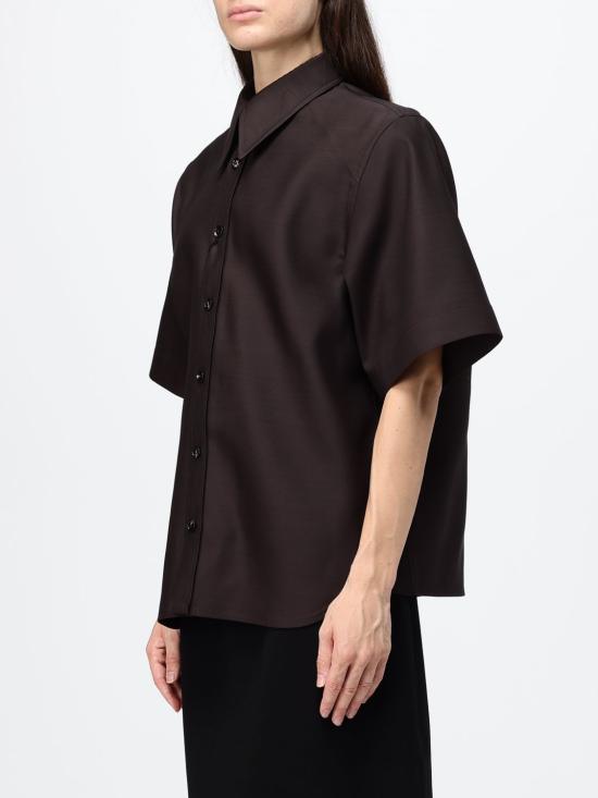26SS 보테가베네타 셔츠 860125V6D60 2608 Brown - BOTTEGA VENETA
