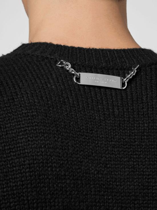 26SS 필립 플레인 스웨터 LABCMKO1023PKN002N 02 Black - PHILIPP PLEIN