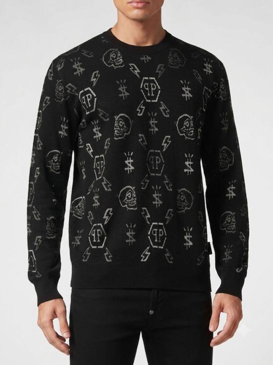 26SS 필립 플레인 스웨터 LABCMKO1029PKN002N 0210 Black