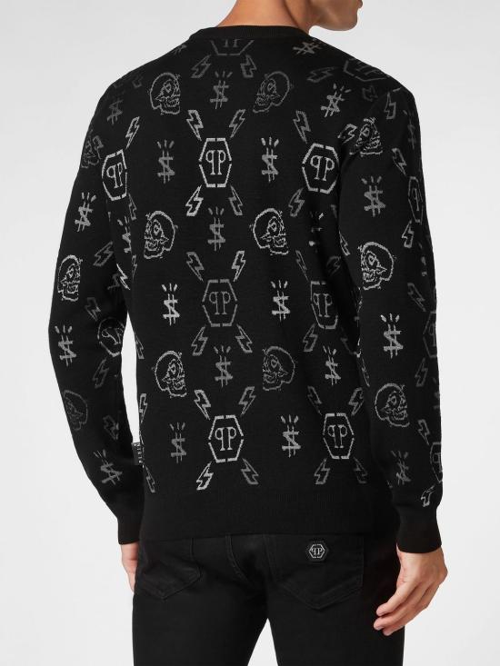 26SS 필립 플레인 스웨터 LABCMKO1029PKN002N 0210 Black - PHILIPP PLEIN