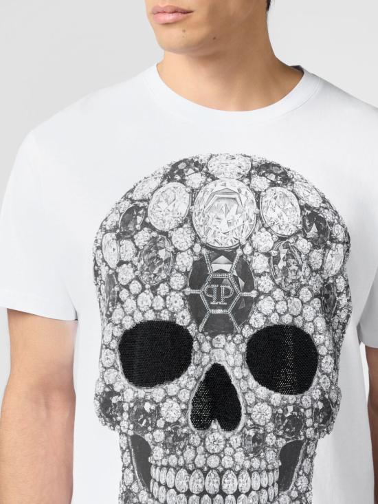 26SS 필립 플레인 반팔 티셔츠 PAFCMTK9060PJY002N 0102 White 1 - PHILIPP PLEIN