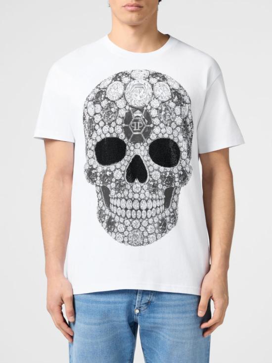 26SS 필립 플레인 반팔 티셔츠 PAFCMTK9060PJY002N 0102 White 1