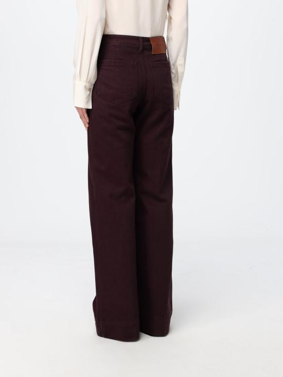 26FW 빅토리아 베컴 스트레이트 팬츠 1326DJE007252P 9887 Violet - VICTORIA BECKHAM