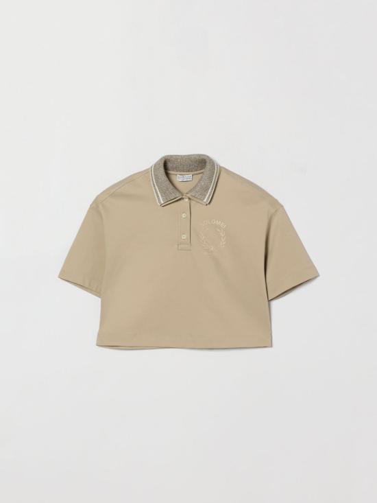 26SS [키즈] 브루넬로 쿠치넬리 폴로 셔츠 BL946E450 C9272 Beige