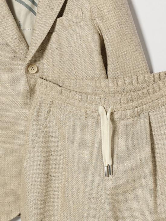 26SS [키즈] 브루넬로 쿠치넬리 캐주얼 세트 BZ403A138 C042 Beige - BRUNELLO CUCINELLI