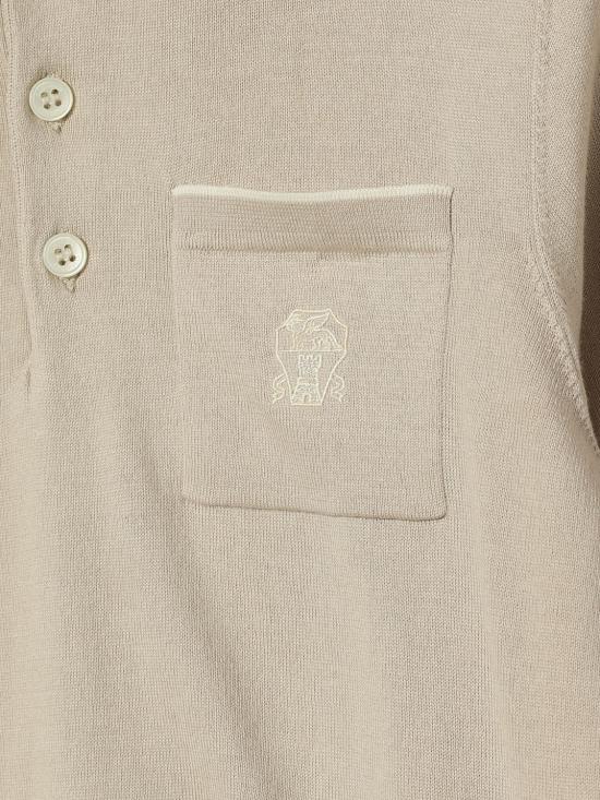 26SS [키즈] 브루넬로 쿠치넬리 폴로 셔츠 B29M84505 CBD04 Beige - BRUNELLO CUCINELLI