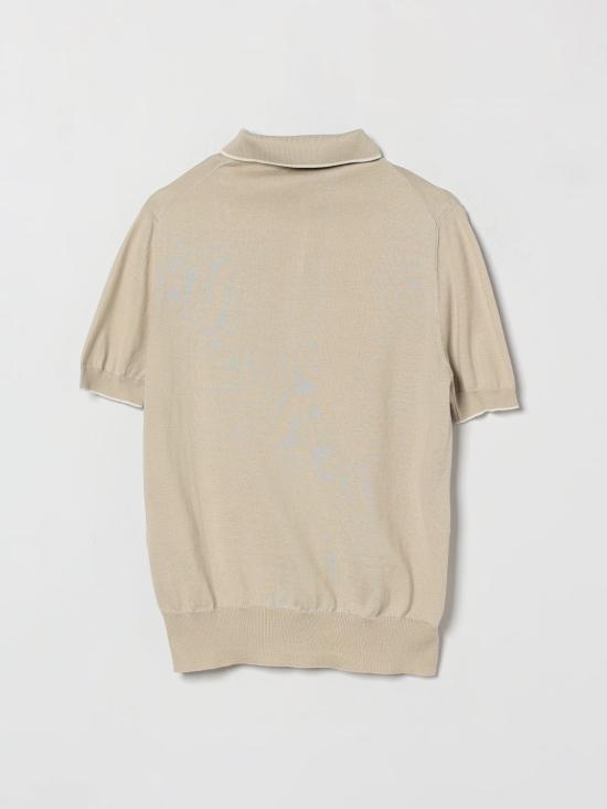 26SS [키즈] 브루넬로 쿠치넬리 폴로 셔츠 B29M84505 CBD04 Beige - BRUNELLO CUCINELLI