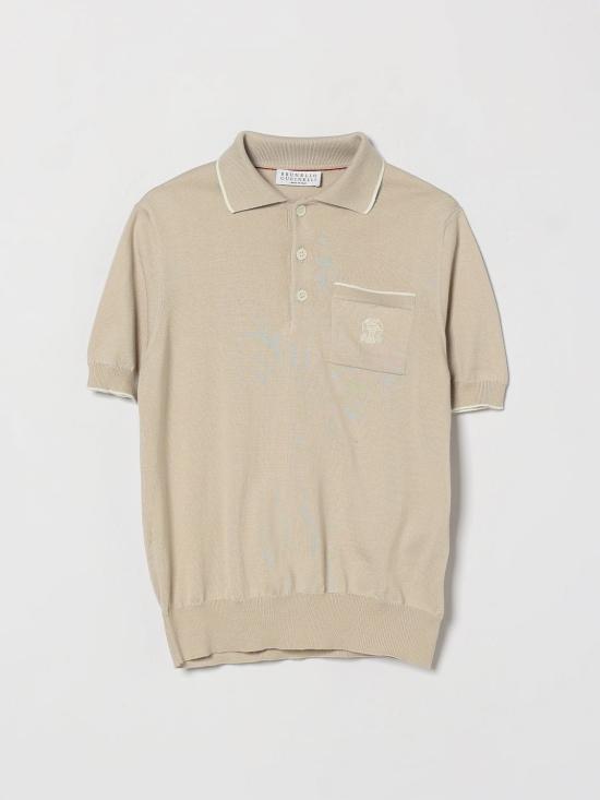 26SS [키즈] 브루넬로 쿠치넬리 폴로 셔츠 B29M84505 CBD04 Beige