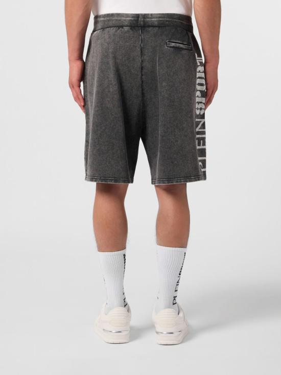 26FW 플레인스포츠 숏팬츠 PAFCMJT2829STE003N 02 Black - PLEIN SPORT