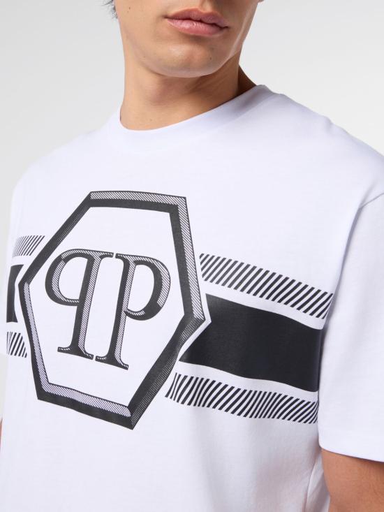 26SS 필립 플레인 반팔 티셔츠 SAFCMTK8884PJY002N 01 White - PHILIPP PLEIN