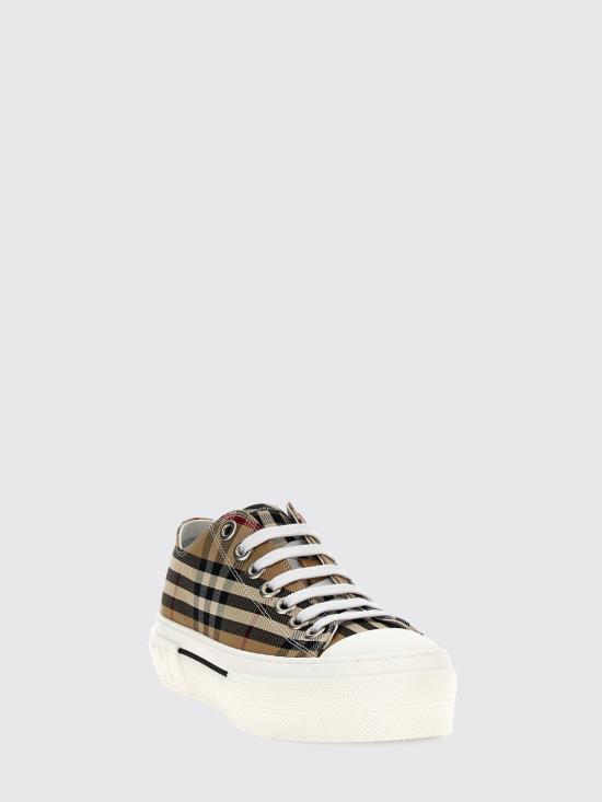26SS 버버리 체크 코튼 스니커즈 8050506 Beige - BURBERRY