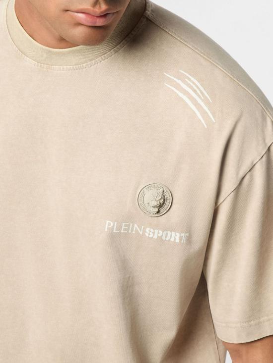 26FW 플레인스포츠 반팔 티셔츠 FAECMTK8377STE001N 06 Beige - PLEIN SPORT