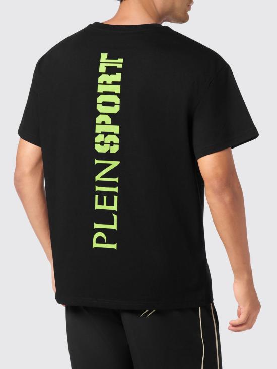 26FW 플레인스포츠 반팔 티셔츠 AAECMTK8758STE001N 0227 Black 2 - PLEIN SPORT
