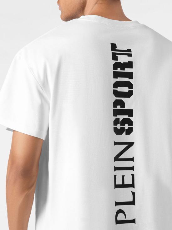 26FW 플레인스포츠 반팔 티셔츠 AAECMTK8758STE001N 01 White - PLEIN SPORT
