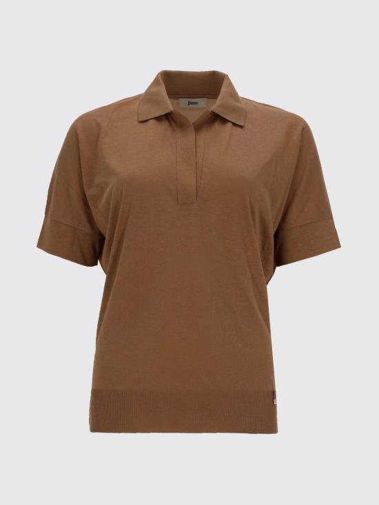26SS 에르노 폴로 티셔츠 JPL00113D52056 2150 Brown - HERNO