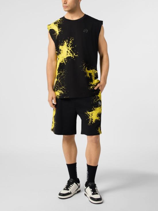 26SS 플레인스포츠 숏팬츠 UAECMJT2688STE003N 02 Black - PLEIN SPORT