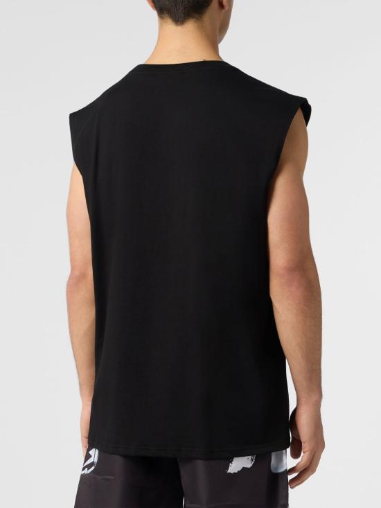 26SS 플레인스포츠 반팔 티셔츠 UAECMTK8578SJY001N 02 Black - PLEIN SPORT