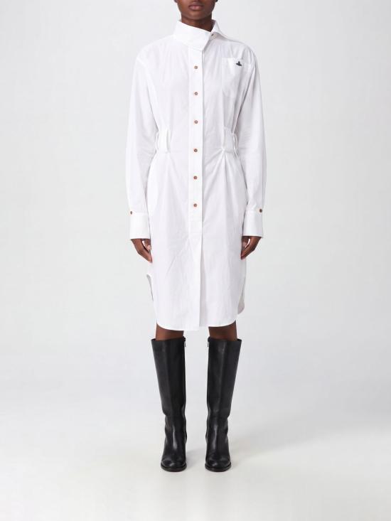 26SS 비비안웨스트우드 미디 스커트 110103ANW009Q A401 White