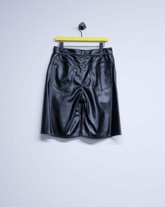  MM6 메종마르지엘라 숏팬츠 Mm6 메종 마르지엘라 인조 가죽 무릎 길이 반바지 - MM6 MAISON MARGIELA