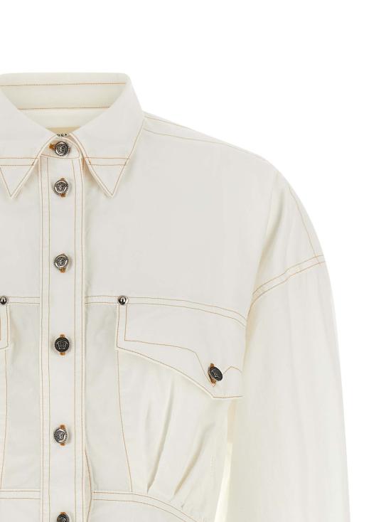 26FW 베르사체 숏 원피스 10258151A183961W010 White - VERSACE