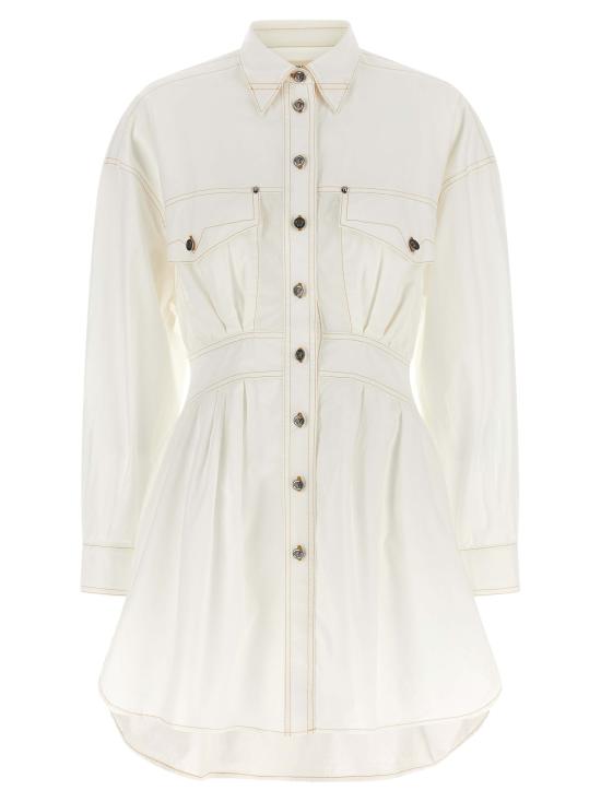 26FW 베르사체 숏 원피스 10258151A183961W010 White