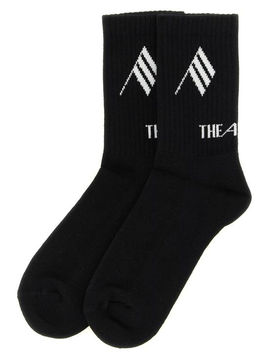 26FW 디 아티코 양말 261WAK00021CCC101AA414 White Black - THE ATTICO