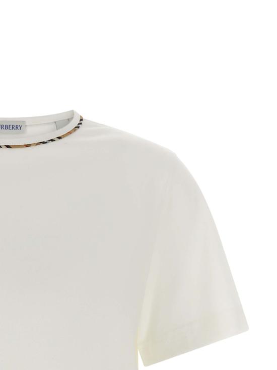 26FW 버버리 반팔 티셔츠 8127210CHALK White - BURBERRY