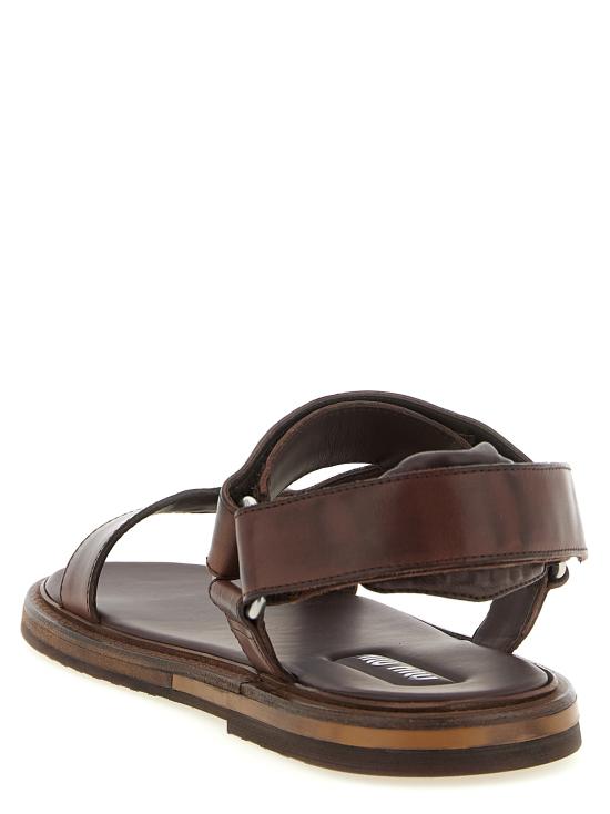 26FW 미우미우 샌들 5X724EF020V69F0201 Brown - MIU MIU