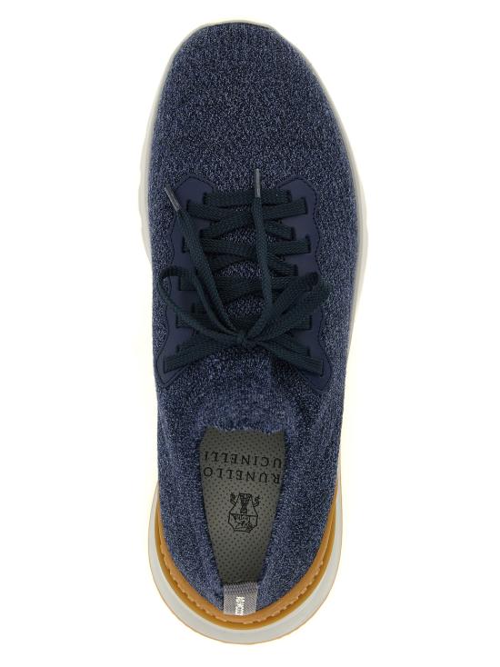26FW 브루넬로 쿠치넬리 스니커즈 MZUWLBO253COU50 Blue - BRUNELLO CUCINELLI