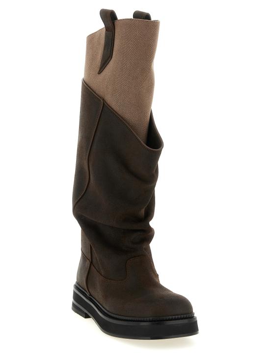 26FW 디 아티코 부츠 261WSH00902MIX124AA215 Brown - THE ATTICO