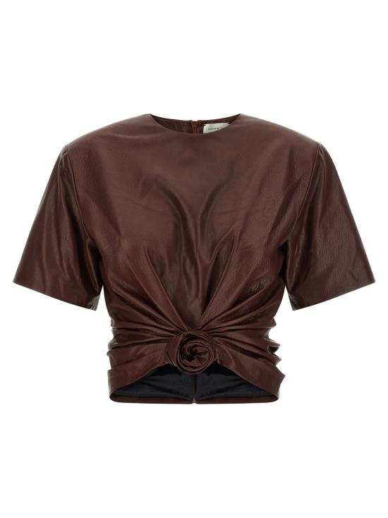26FW 마그다뷰트림 반팔 티셔츠 280726BROWN