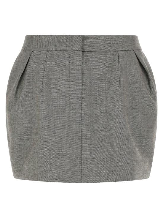 26FW 마그다뷰트림 숏 스커트 305726GREY Gray