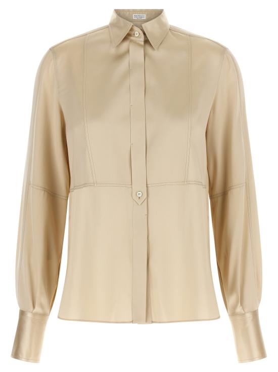 26FW 브루넬로 쿠치넬리 블라우스 M0C59NR516C9643 Beige