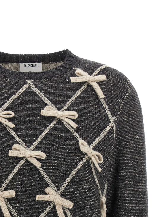 26FW 모스키노 스웨터 A090855032500 Gray - MOSCHINO