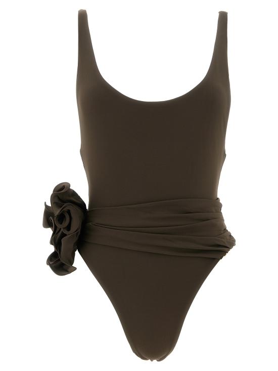26FW 마그다뷰트림 원피스 수영복 640726BROWN