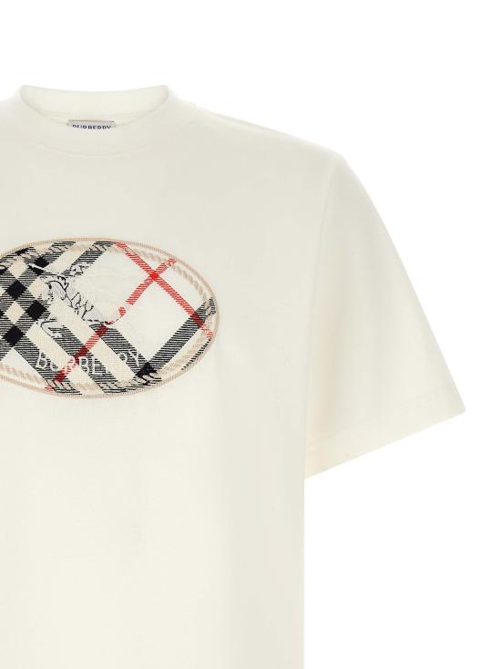 26FW 버버리 반팔 티셔츠 8128073CHALK White - BURBERRY