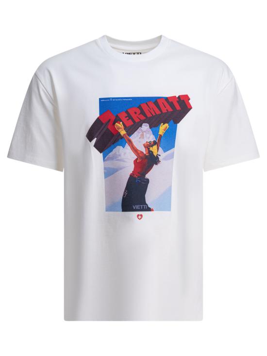 26FW 비에티 반팔 티셔츠 TSHIRT POSTERZERMATT 1 White