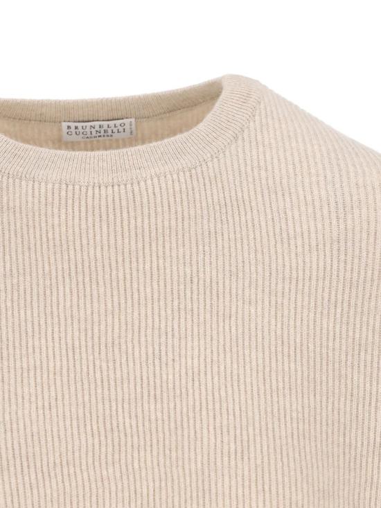26FW 브루넬로 쿠치넬리 캐시미어 스웨터 M12175400C9731 Beige - BRUNELLO CUCINELLI