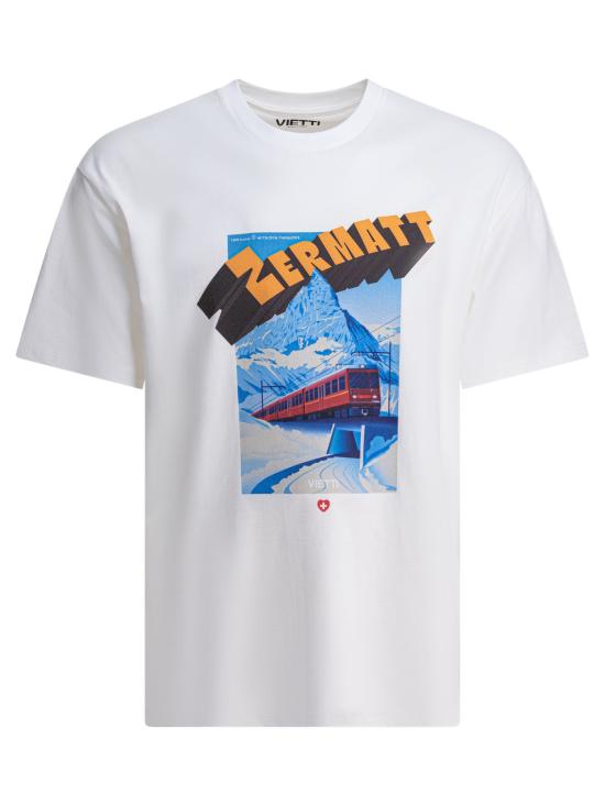 26FW 비에티 반팔 티셔츠 TSHIRT POSTERZERMATT 3 White